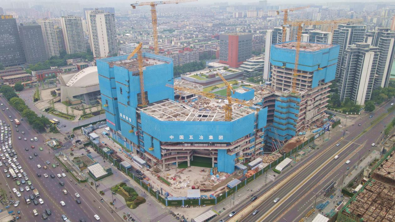 点位2-配图2 中国五冶承建的成都武侯国际体育公园城项目【中国五冶供图】